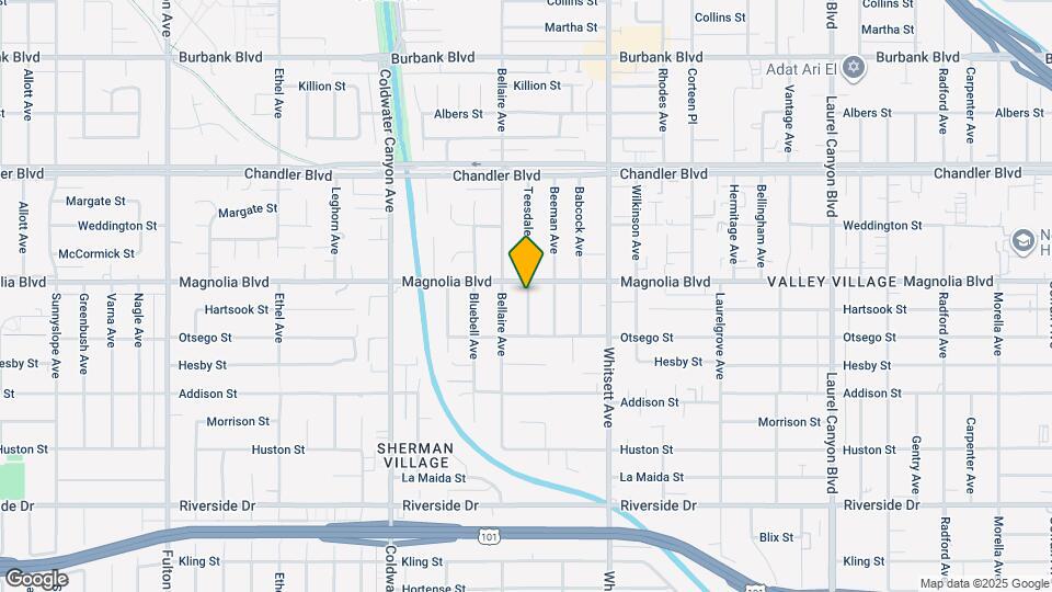 5151 Teesdale Ave Map and Location Details