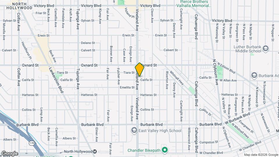 5900 Vineland Ave Map and Location Details