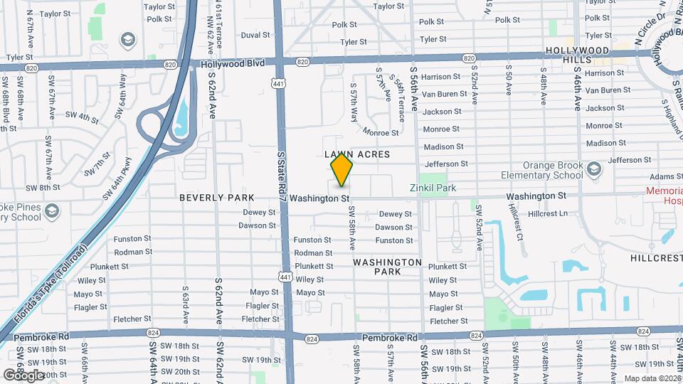 5901 Washington St Map and Location Details