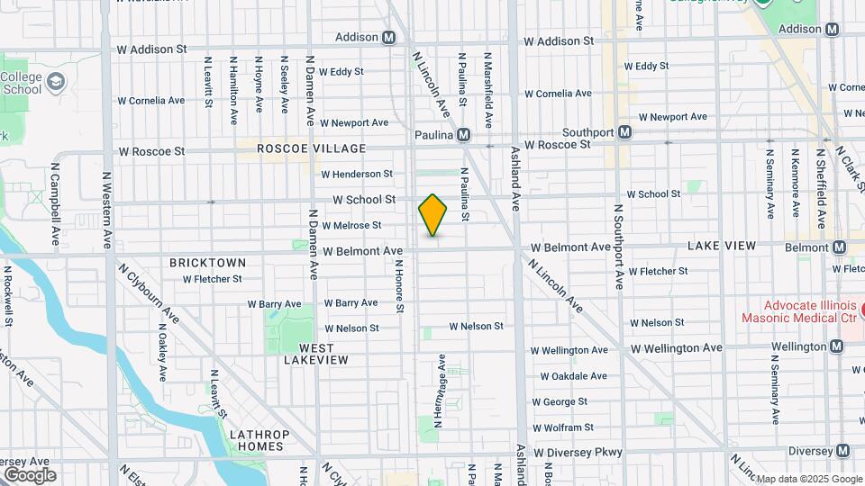 1738 W Belmont Ave Map and Location Details