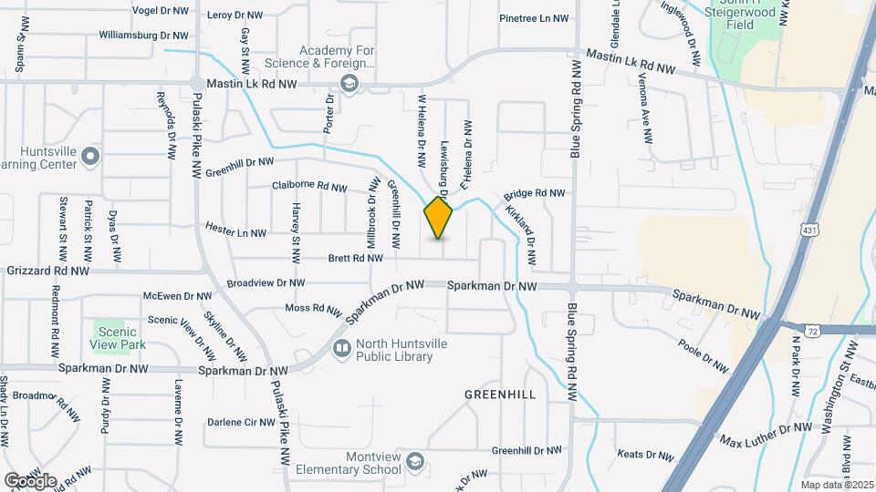 3103 Lewisburg Dr NW Map and Location Details