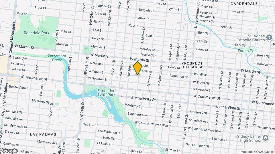 3402 W Travis St Map and Location Details