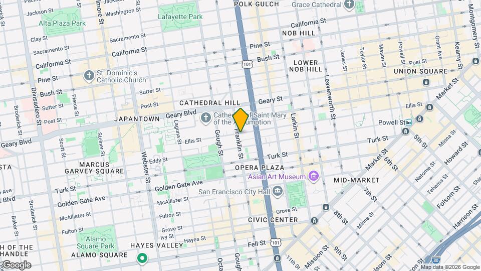 950 FRANKLIN Apartments Map and Location Details