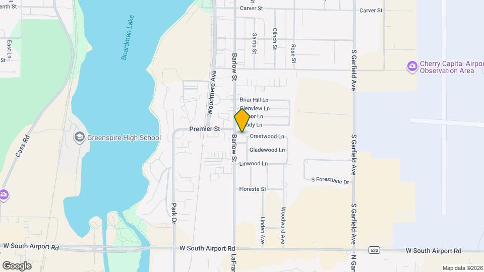 1600 Crescent St Mapa y Detalles de la Ubicación