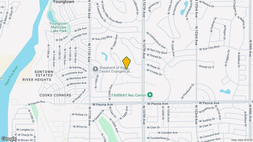 10772 W Crosby Dr Mapa y Detalles de la Ubicación