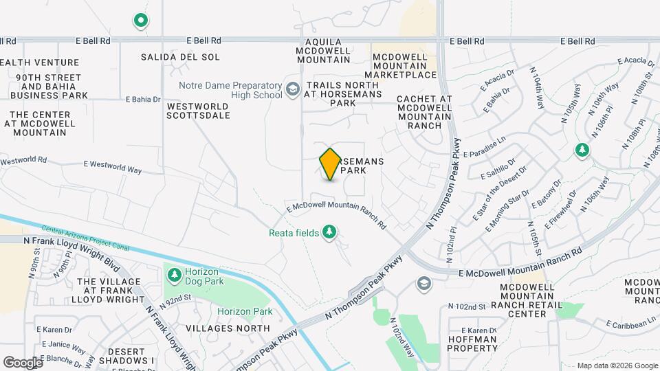 16186 N 98th Way Map and Location Details