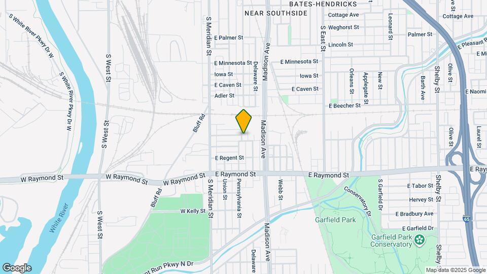 2035 S Pennsylvania St Map and Location Details