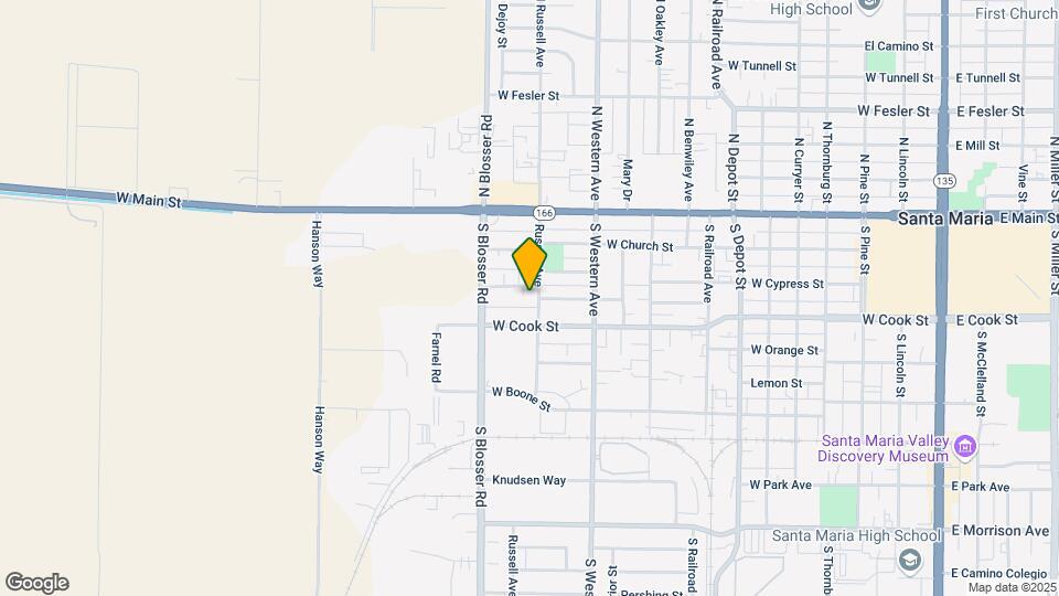 1106 W Cypress St Map and Location Details