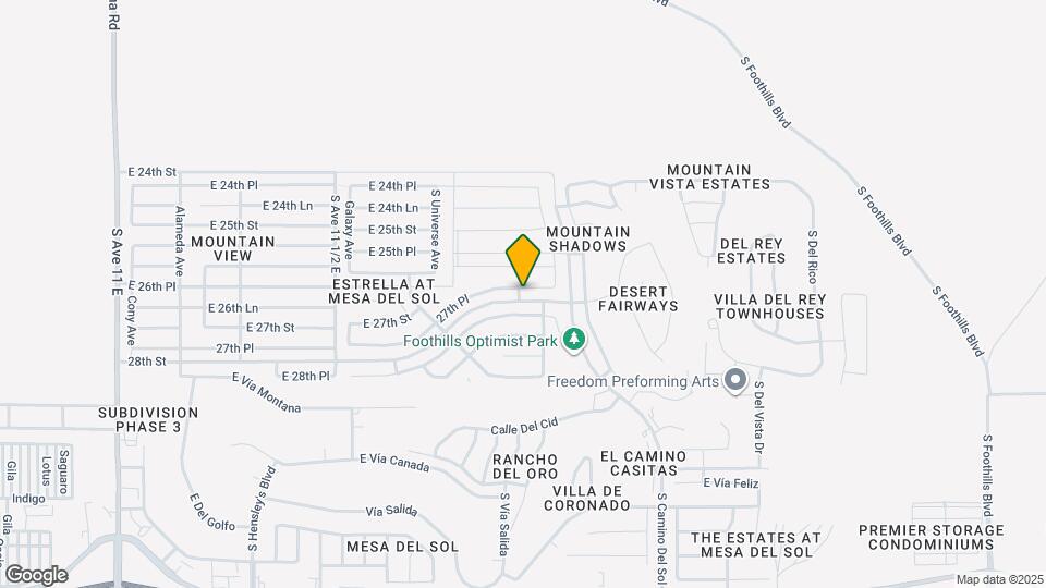 11845 E 27th Pl Map and Location Details