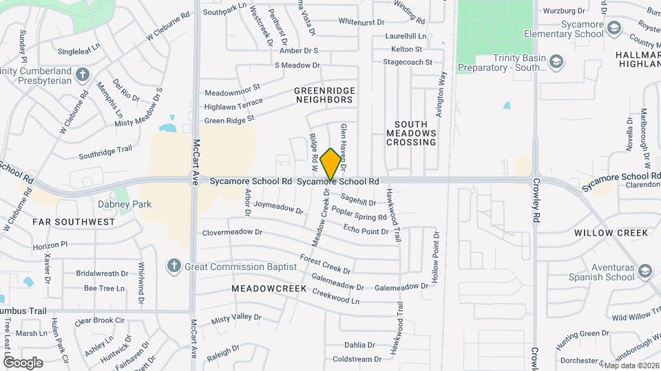 7501 Meadow Creek Dr Map and Location Details