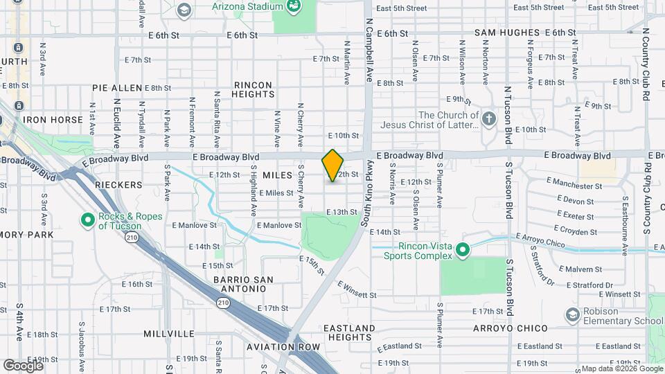 1715 E Miles St Map and Location Details