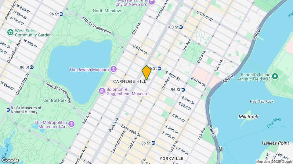 125 E 93rd St Map and Location Details