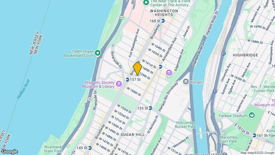 541 W 158th St Map and Location Details