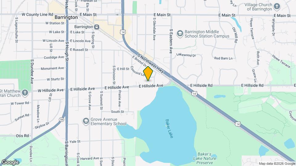 762 E Hillside Ave Map and Location Details