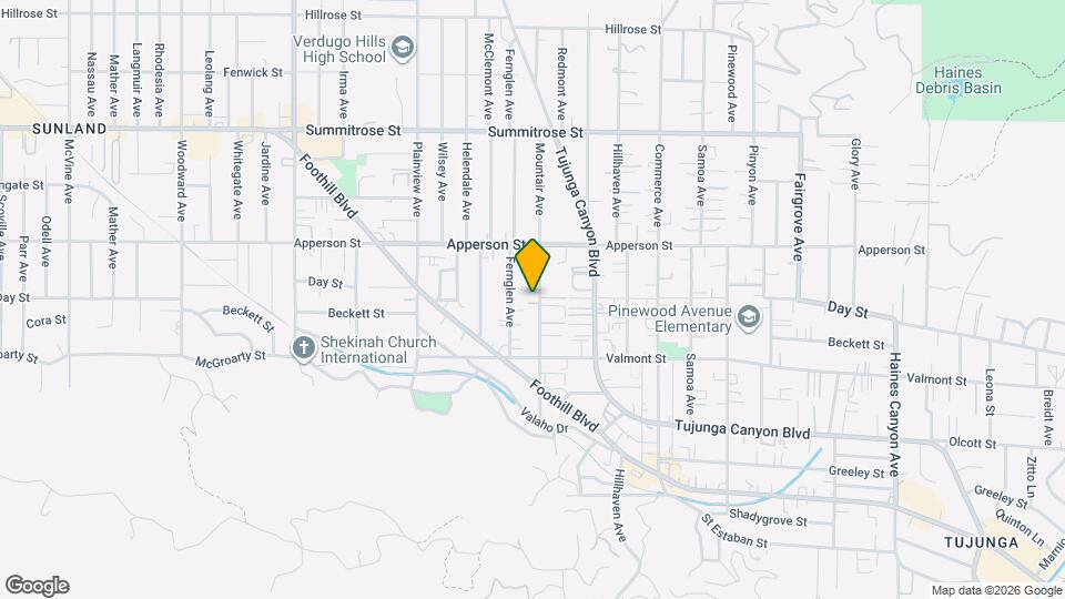 10201 Mountair Ave Mapa y Detalles de la Ubicación