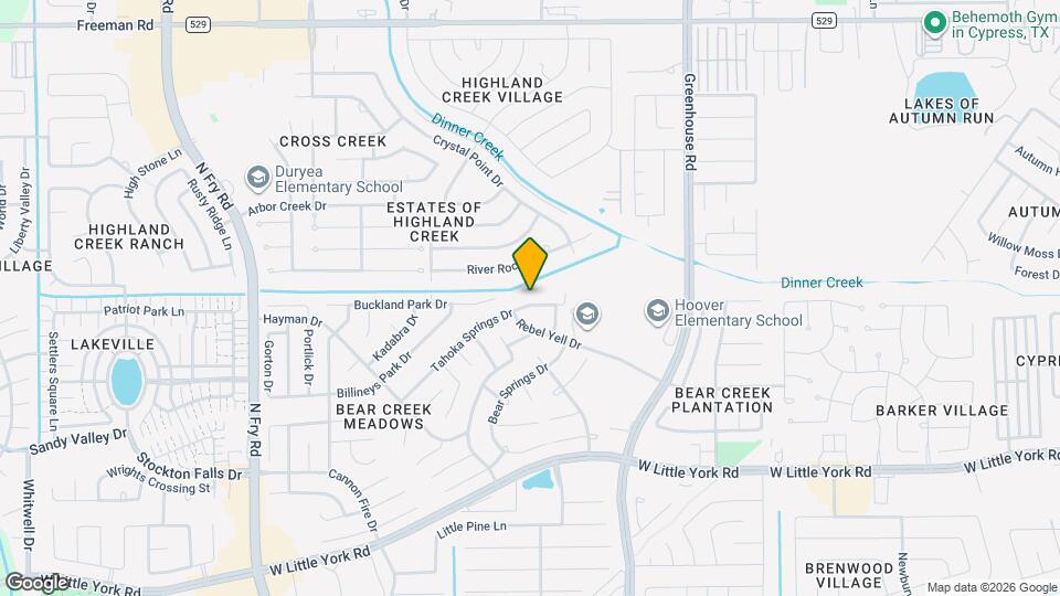 19422 Tahoka Springs Dr Map and Location Details