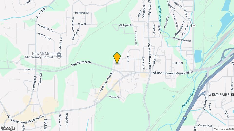 206 Brown Pl Map and Location Details