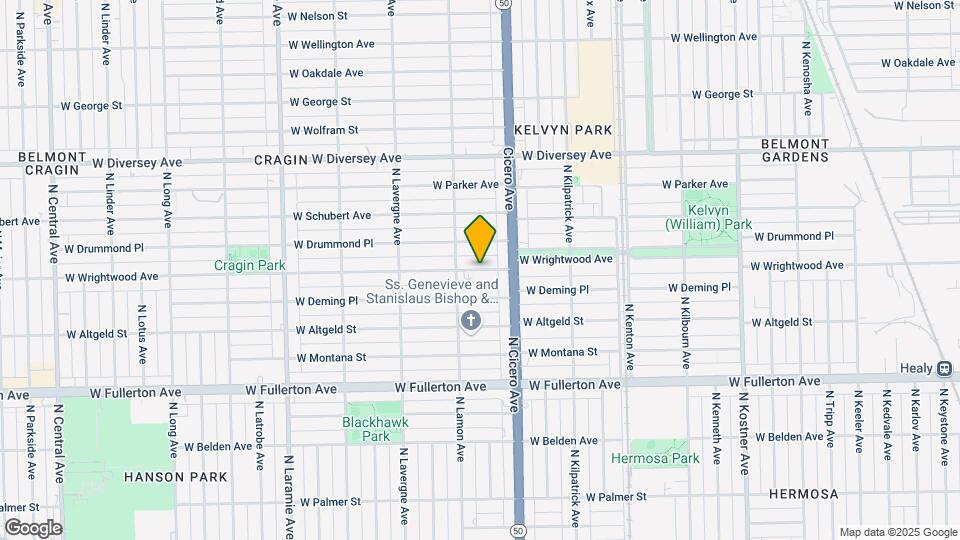 4848 W Wrightwood Ave Map and Location Details