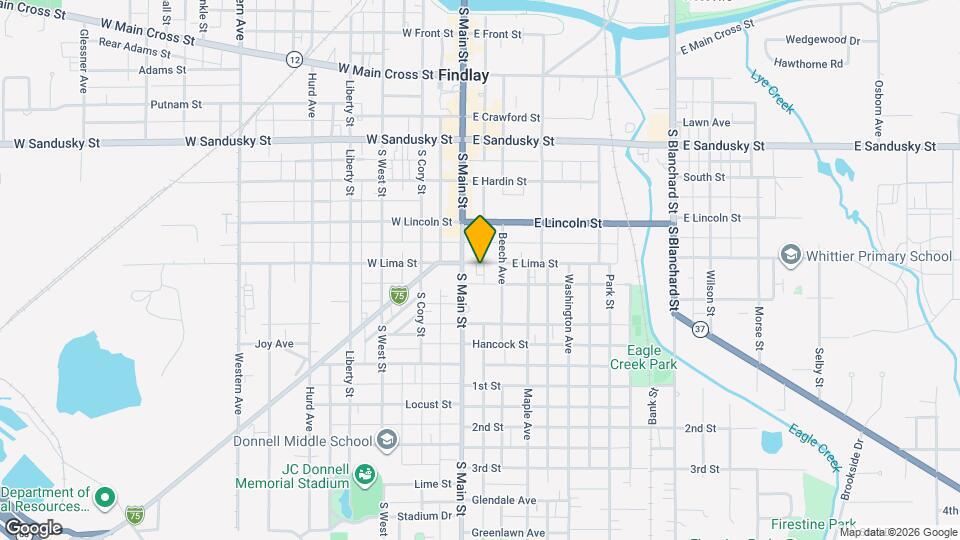 115 E Lima St, Unit Downstairs Map and Location Details