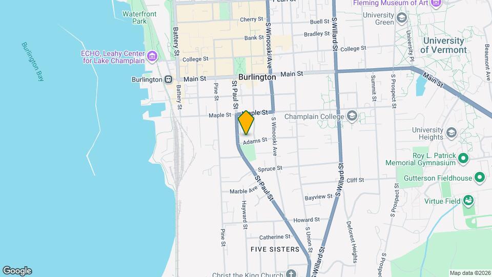 16 Adams St, Unit 1 Map and Location Details