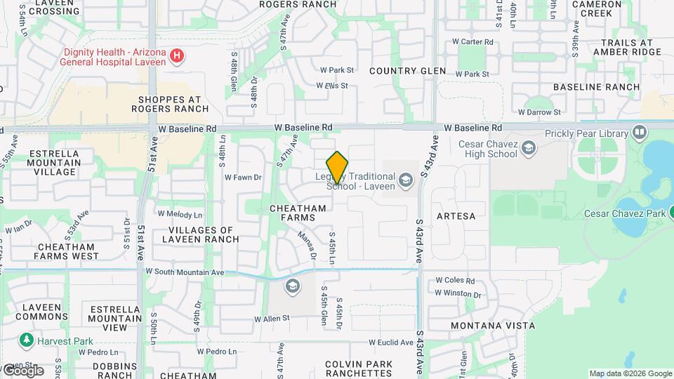 7913 S 45th Ln Map and Location Details