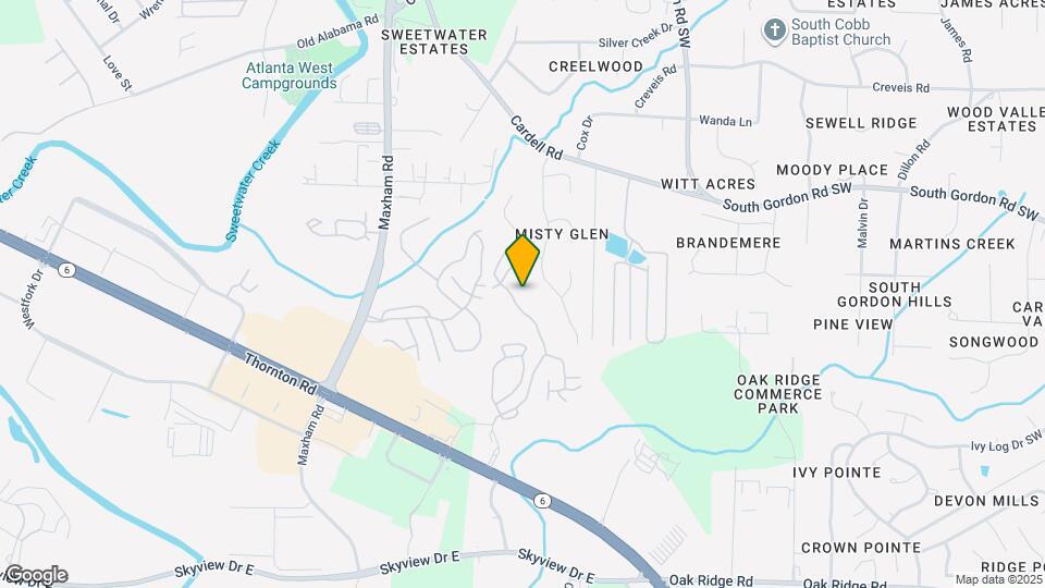 670 Thornton Rd Map and Location Details