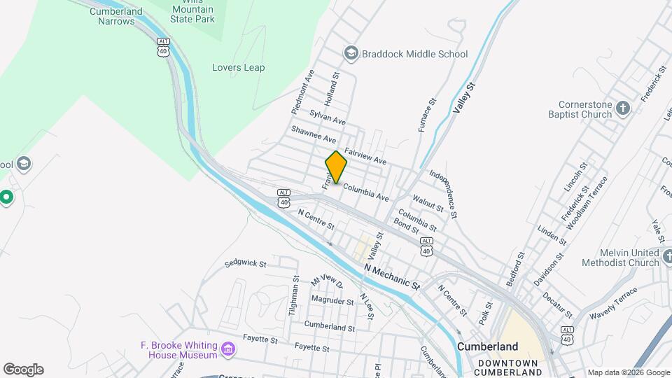 632 Columbia Ave Mapa y Detalles de la Ubicación