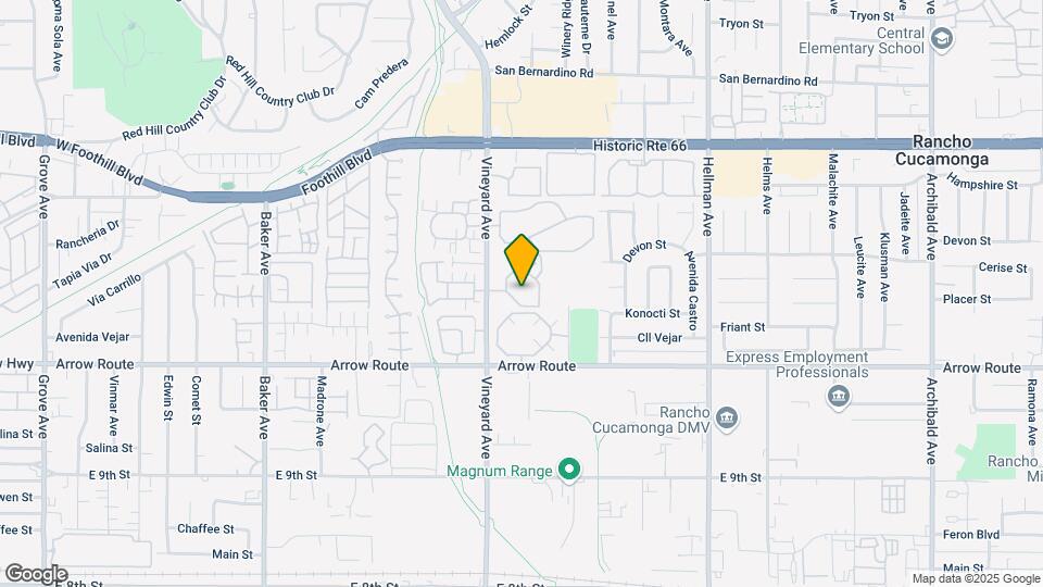 8327 Vineyard Ave Map and Location Details