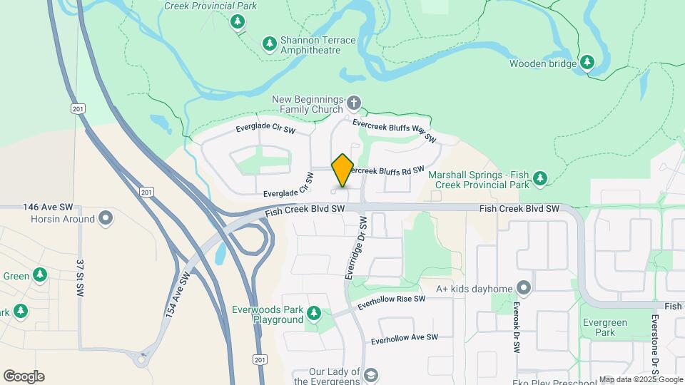 98 Evercreek Bluffs Pl SW Map and Location Details
