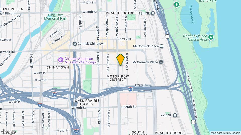 2313 S Michigan Ave Map and Location Details