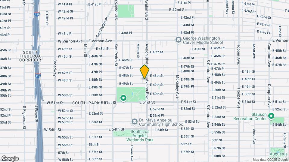 4819-4823 Avalon Blvd Map and Location Details