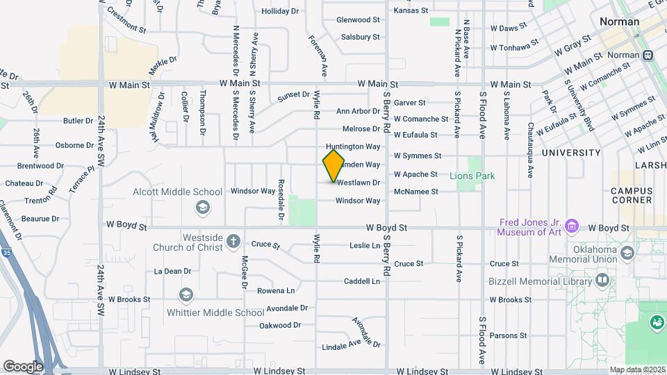 1224 Westlawn Dr Map and Location Details