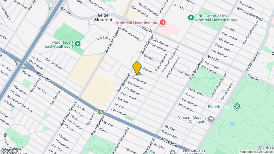 6845 29E Av Map and Location Details