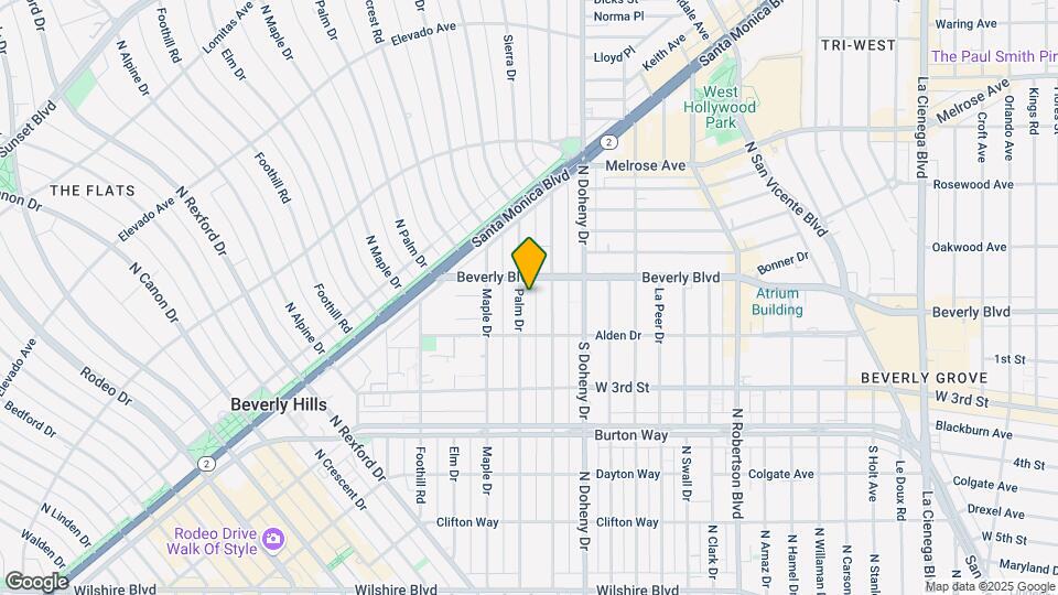 416 N Palm Dr Map and Location Details