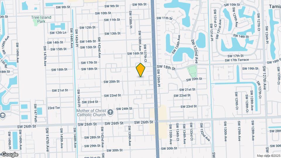13797 SW 20th St Map and Location Details