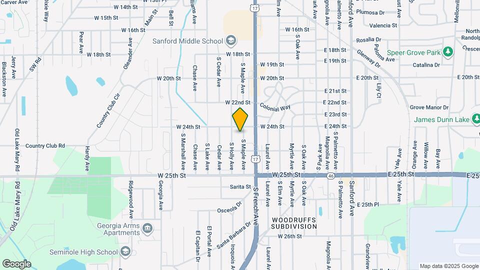 2406 S Maple Ave Map and Location Details