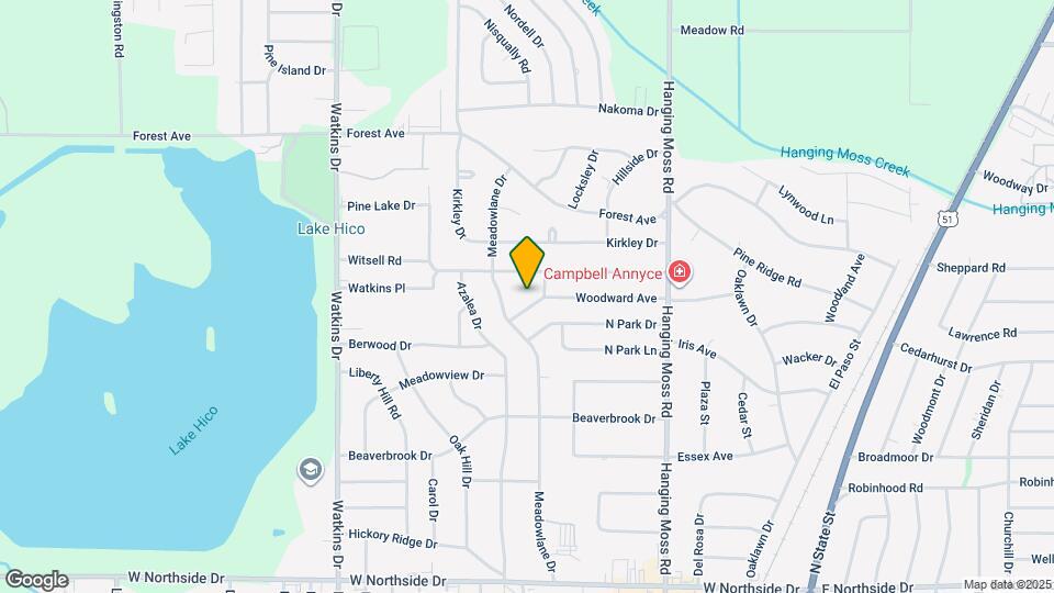 654 Piermont St Map and Location Details