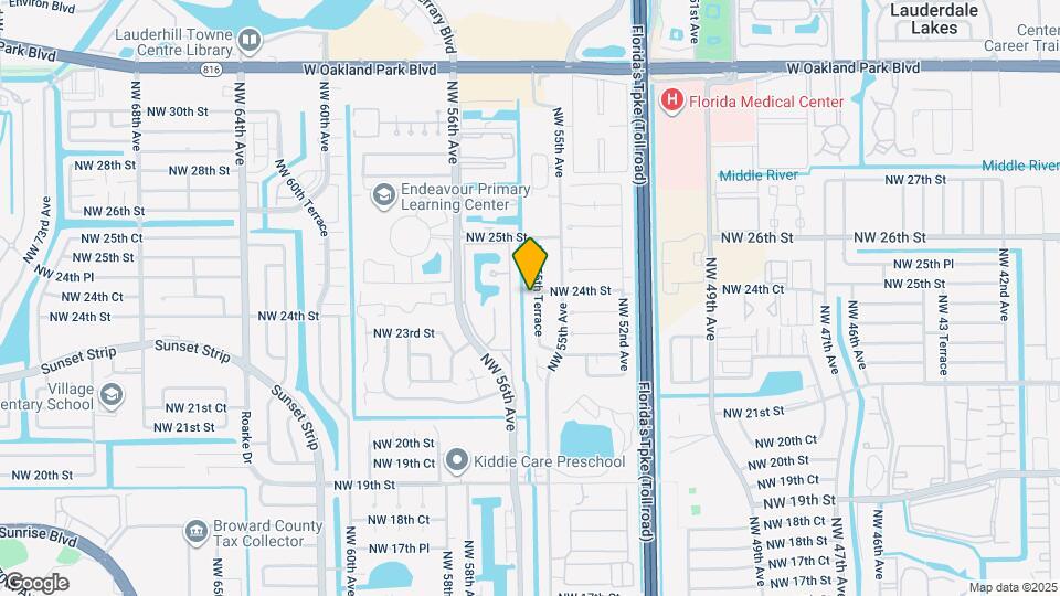 2313 NW 55th Terrace Map and Location Details
