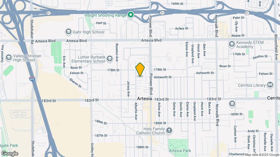 17888 Alburtis Ave Map and Location Details