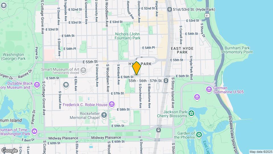 1367 E 56th St Map and Location Details