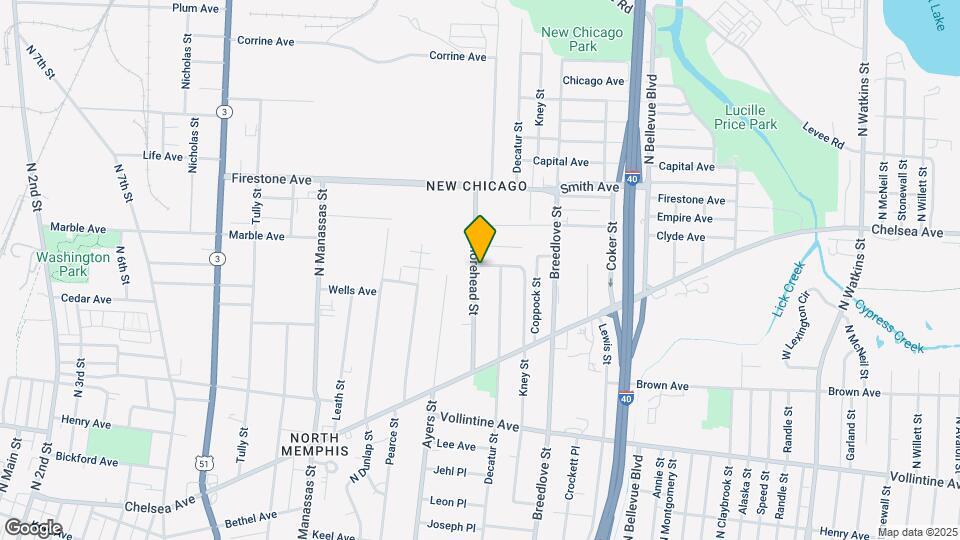 965 Eldridge Ave Mapa y Detalles de la Ubicación