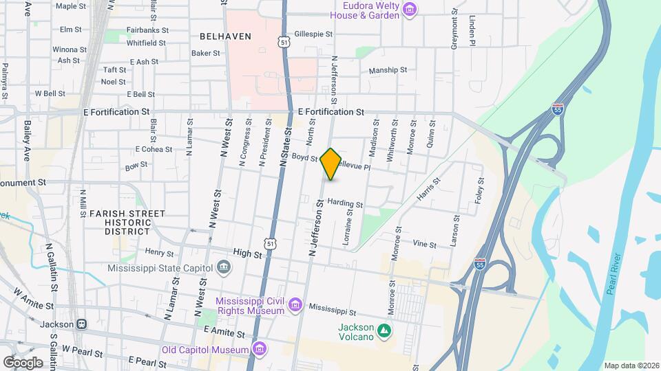 828 N Jefferson St Map and Location Details