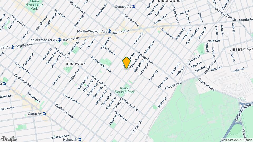 1359 Hancock St Mapa y Detalles de la Ubicación