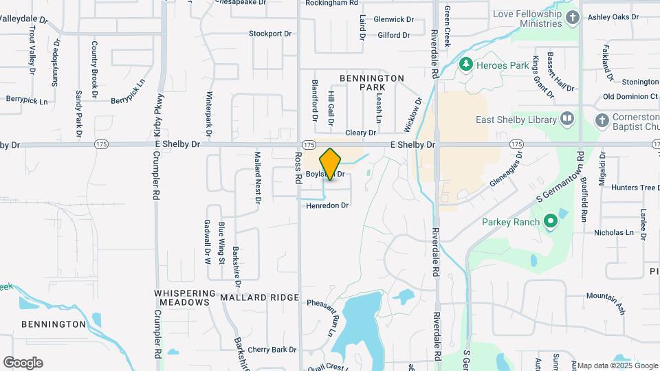 6756 Burlingame Dr Map and Location Details