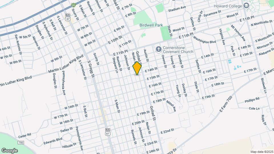 1404 Nolan St Map and Location Details