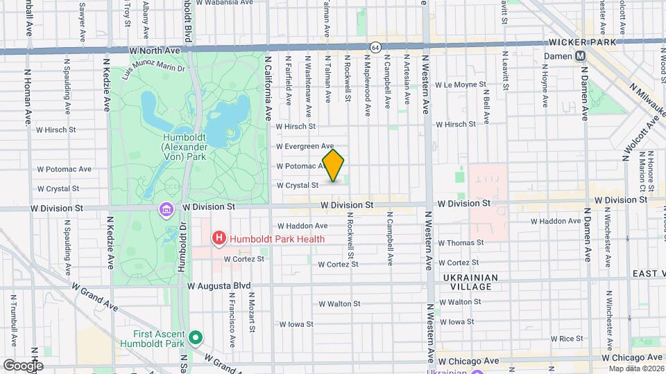 2621 W Crystal St Map and Location Details