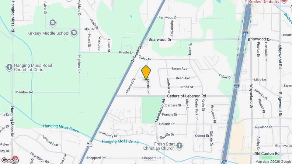 5421 Crepe Myrtle Dr Map and Location Details