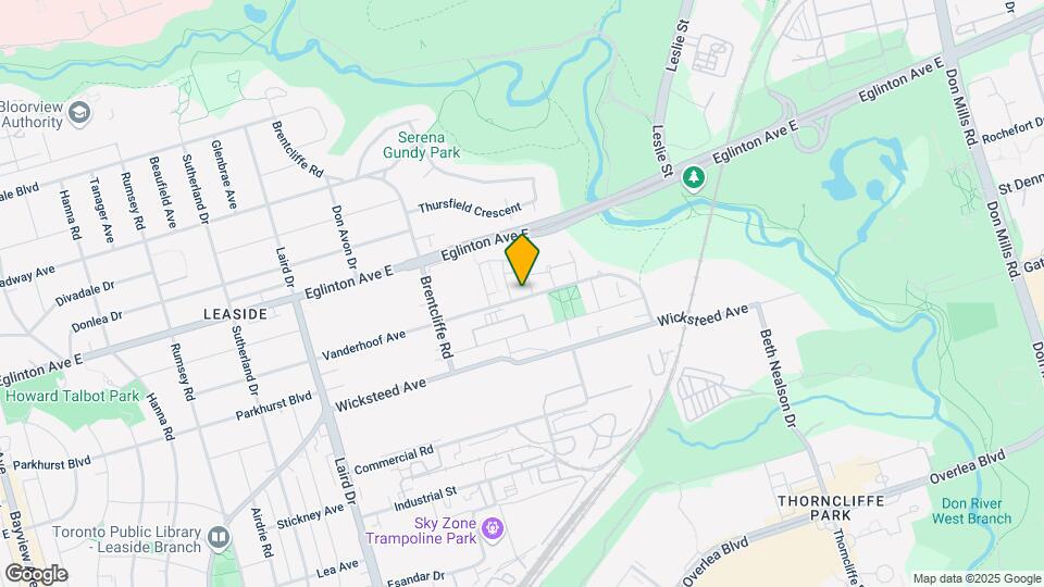 140-148 Vanderhoof Av Map and Location Details