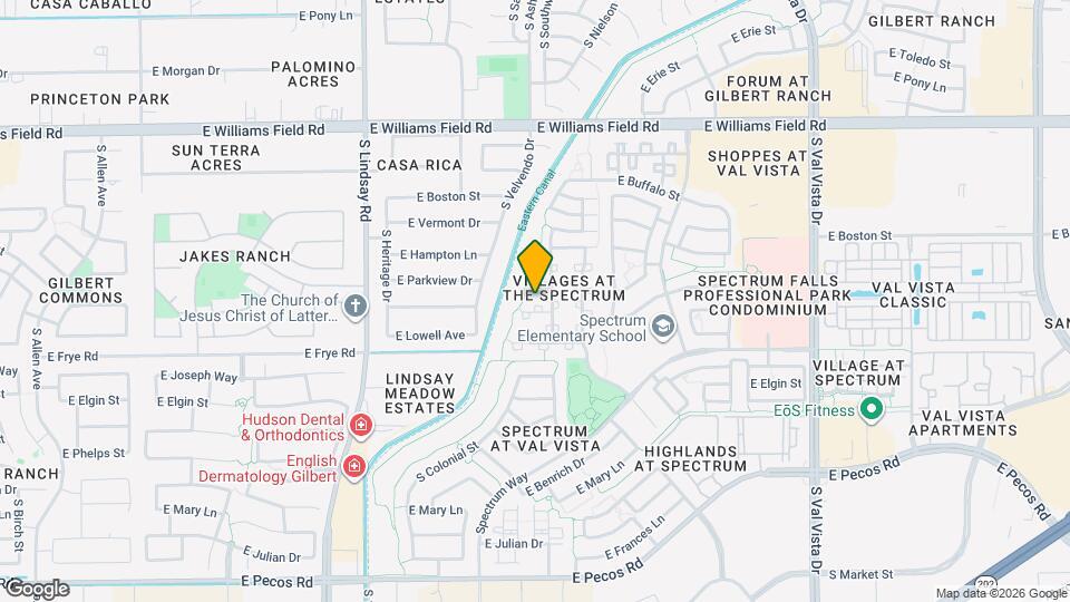 1108 E Parkview Ct Mapa y Detalles de la Ubicación