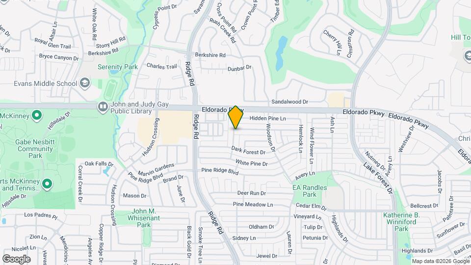 6021 Blue Spruce Ln Map and Location Details